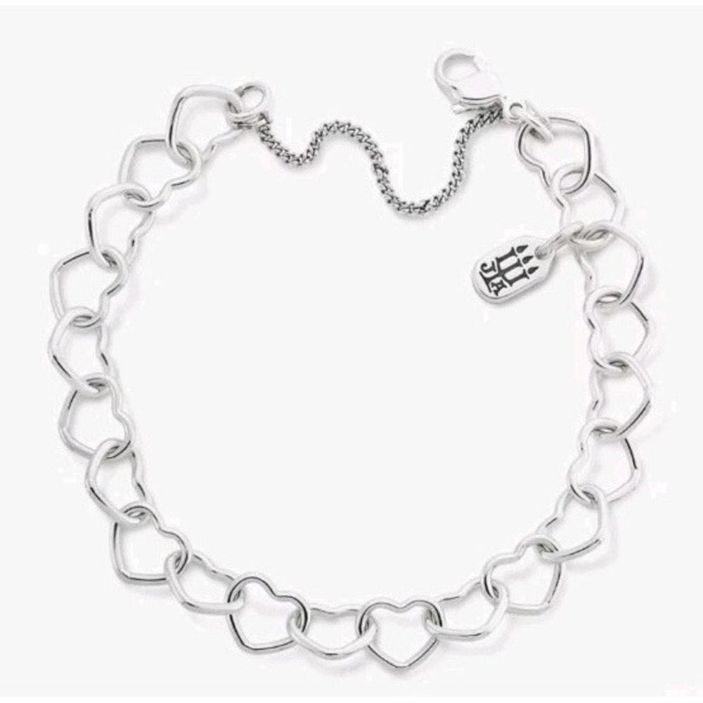 James Avery Connected Hearts Charm Bracelet Sterling Silver Size Medium NIB